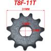 T8F/25H 9T 11T Sprocket 8mm10mm For T8F/25H Chain Razor EVO IZIP 500W 1000W Electric Scooter