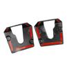 Carbon Fiber Style Door Lock Cover Buckle Trim For Chevrolet Corvette C6 2005+
