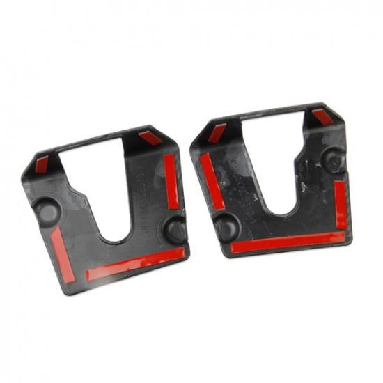 Carbon Fiber Style Door Lock Cover Buckle Trim For Chevrolet Corvette C6 2005+