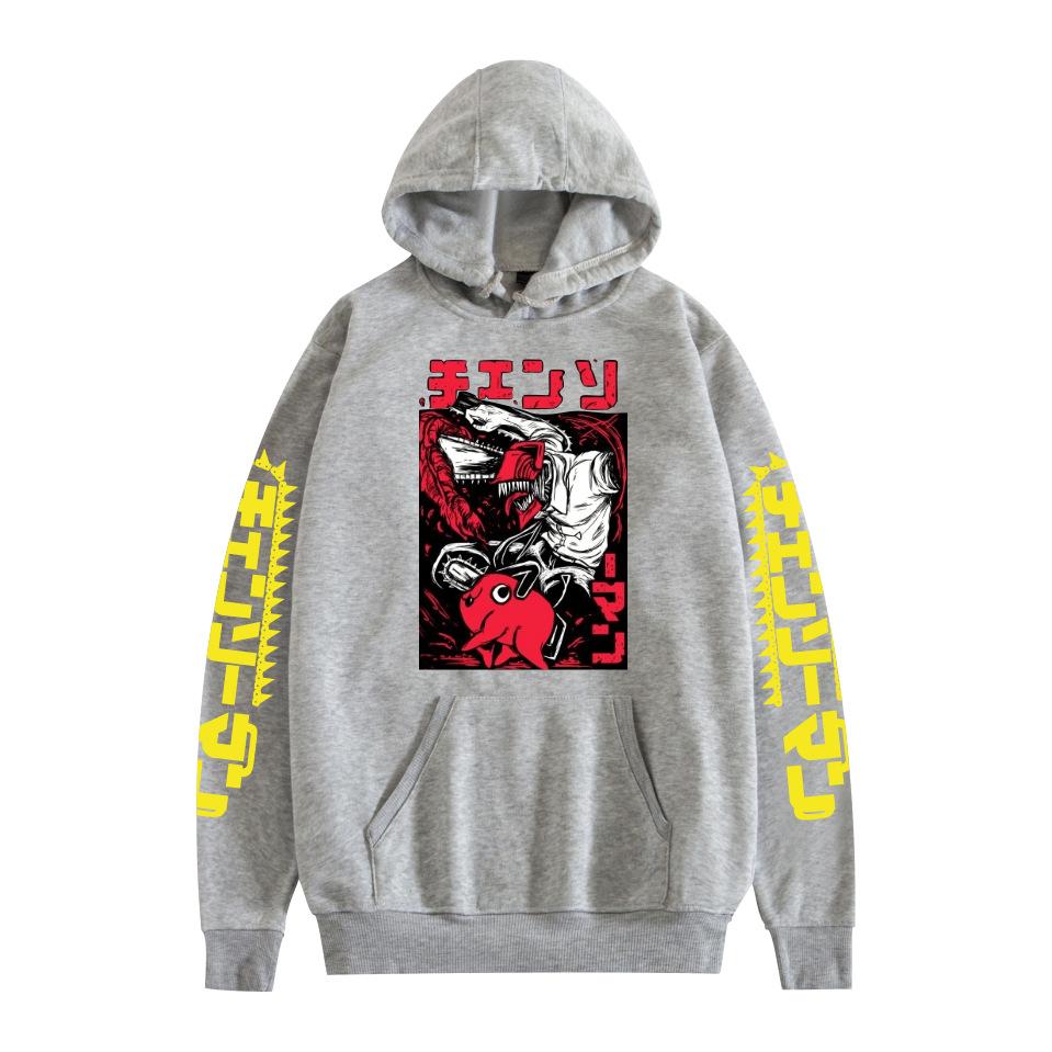 Chainsaw Man Hooded for Aldult Streetwear Hoodie Printed Unisex Hooded Pullover