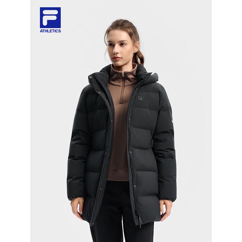 

FILA Women s Mid-Length Hooded Down Jacket L