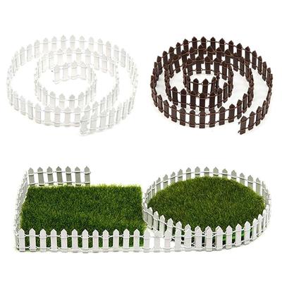 100*5Cm Miniature Small Wood Fence Diy Fairy Garden Micro Dollhouse Gates Decor