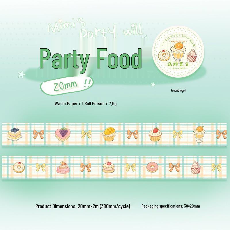 Ketchup Girl Party Series Washi Tape: Cute Cat Collage – 4 Designs