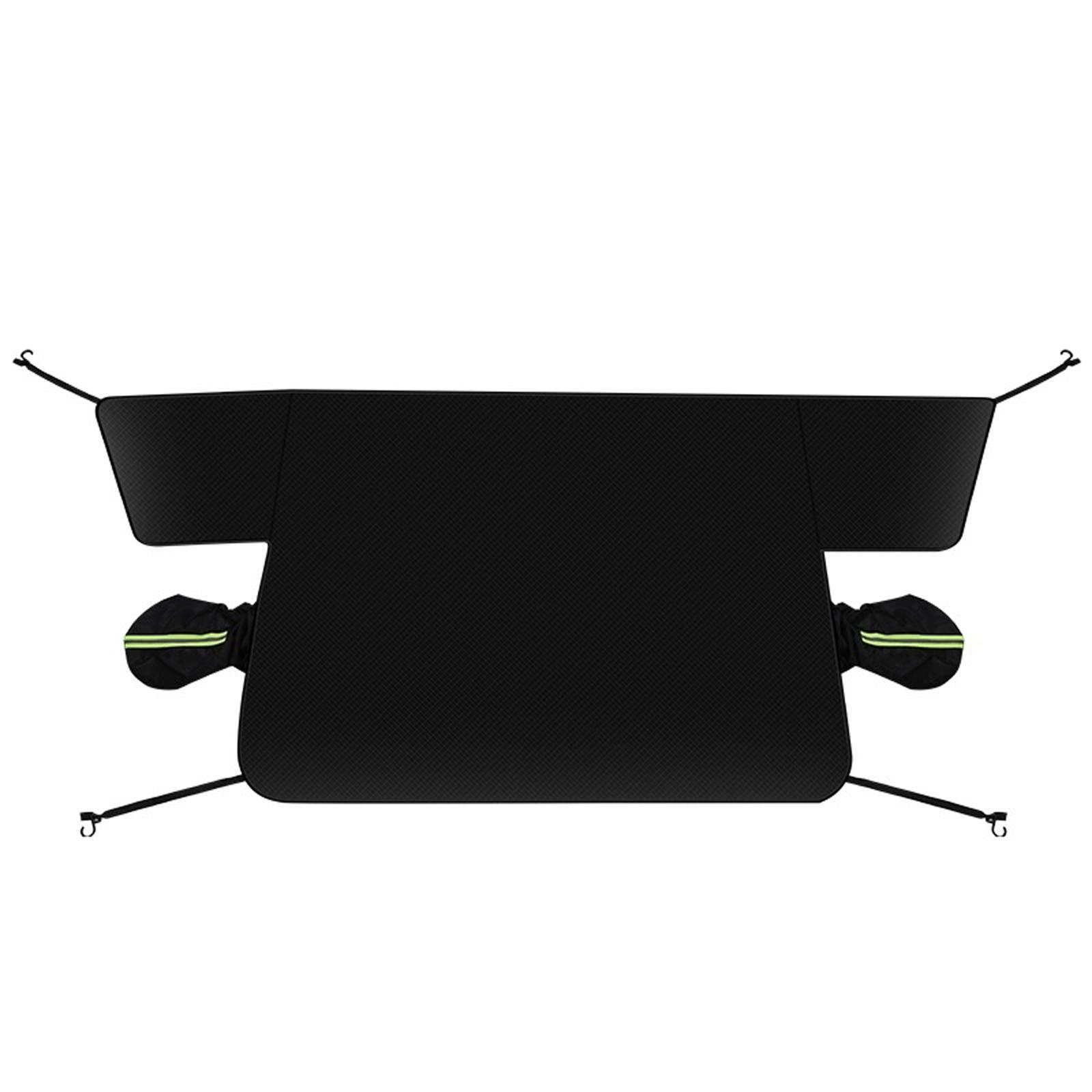 Universal Car Windshield Sunshade Thickened Oxford Fabric Magnetic Attachment Vehicle Cover Half Front Snow Ice Protector One Size