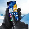 Snowmobile USB smart heating plush gloves hand warmer Outdoor motorcycle cycling sports fishing Windproof waterproof warm gloves