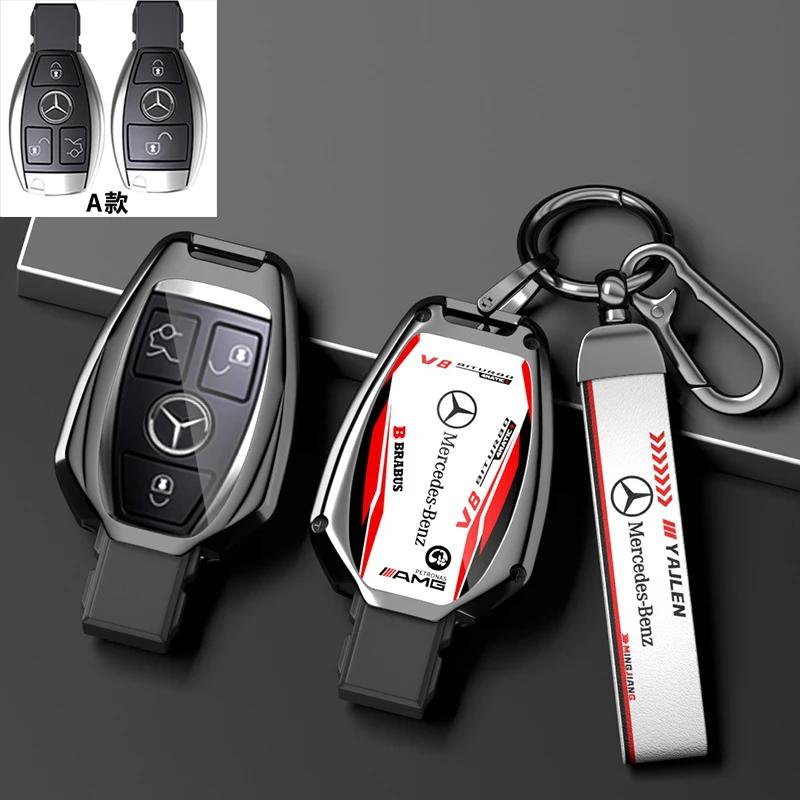 Pro Mercedes Benz C E S Třída GLC W206 W223 W214 E300 C260 C300 S450 S500 S400 Pouzdro na klíče od auta s dálkovým ovládáním Kryt Držák na klíčenku