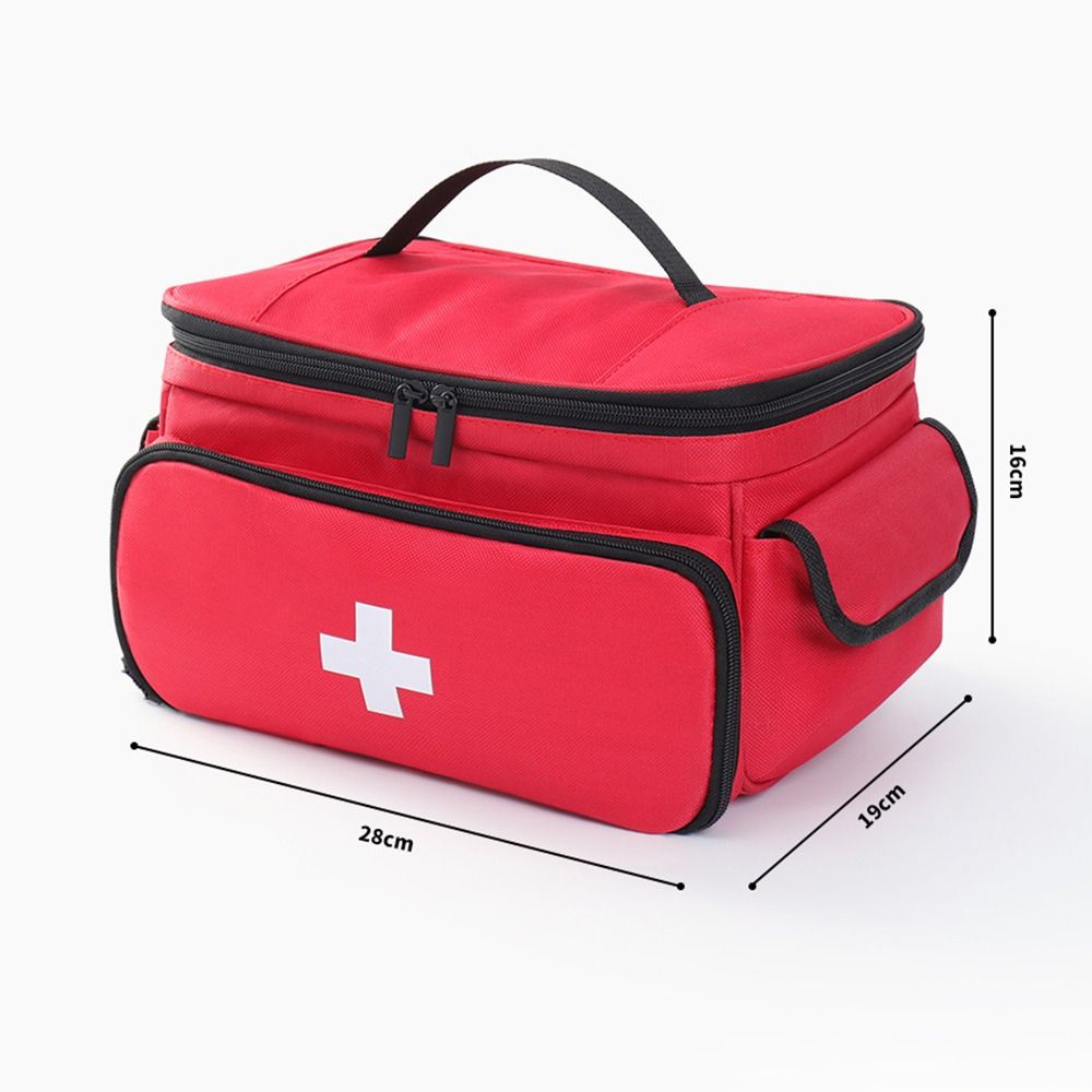 Lightweight Travel Medicine Bag Adjustable Strap Multi-Functional Medicine Storage Box Easy Grip Large Capacity