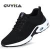 GUYISA 2007 Men's Summer Breathable Steel Toe Safety Work Shoes