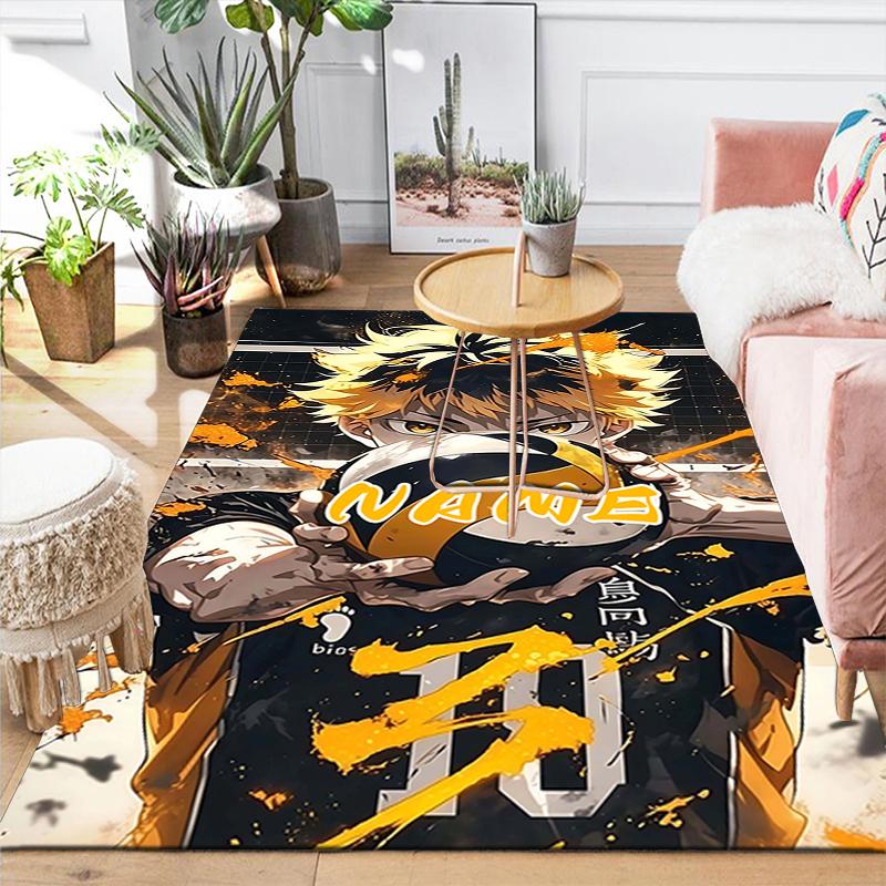 Custom 1Pc Haikyuu Team Spirit Rug Office Carpet Indoor Outdoor Entrance Doormat Nonslip Soft And Comfortable Living Room D291589