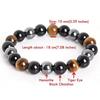 Bracelet - SOBZK - Craze - Triple Bracelet - Hematite - Black Obsidian - Tiger's Eye