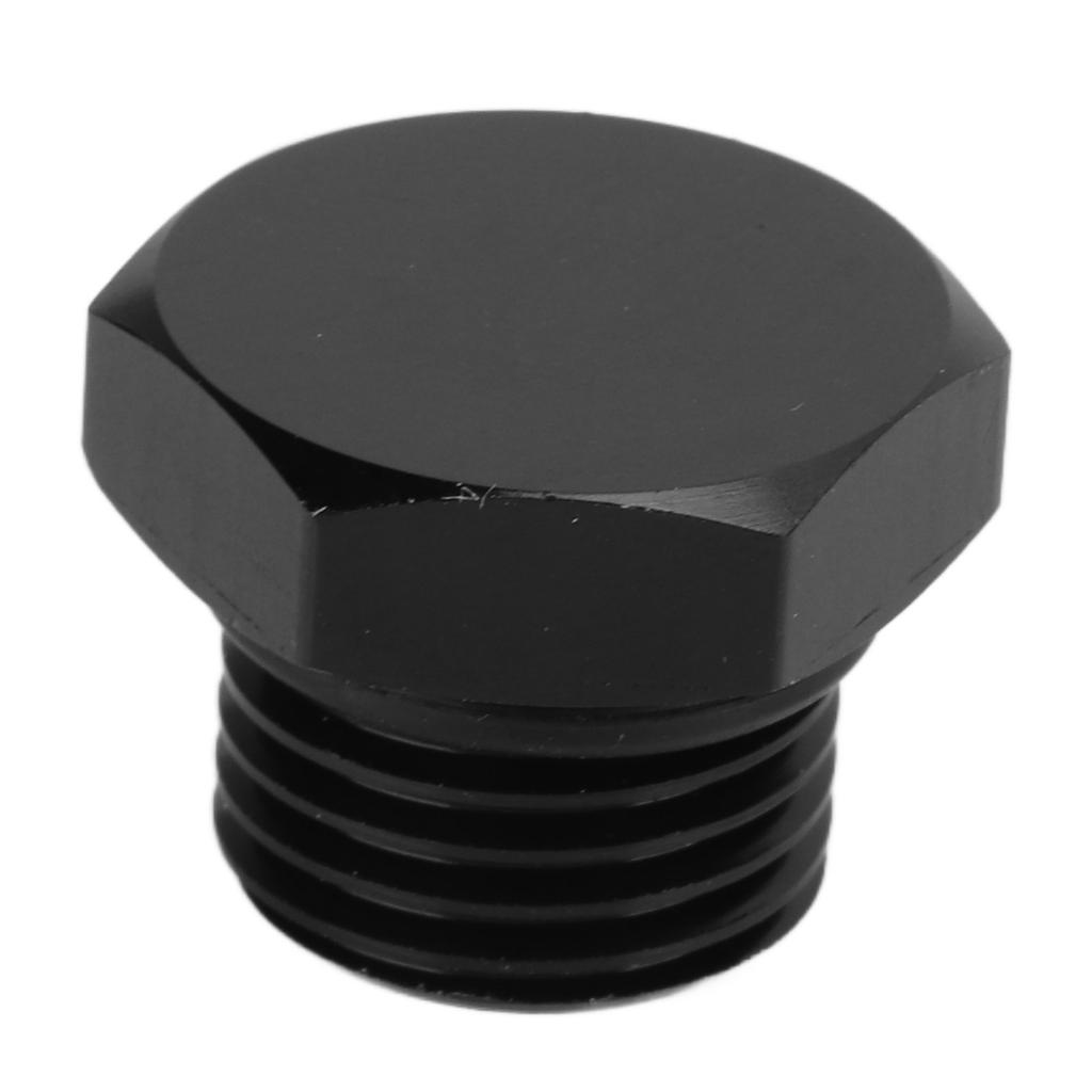 Block Off Plug Fitting Adapter Male Hex Steel Universal 4000PSI Black for VehicleAN6