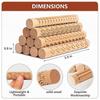 10 Pcs Wooden Clay Texture Roller Set for Pottery and Ceramics, Modeling Texture Rolling Pin Stencil Board Stamps