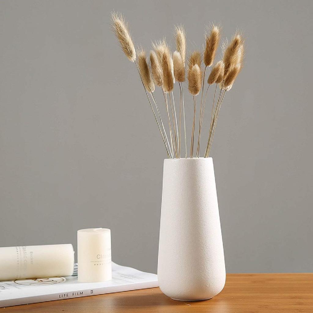 White Ceramic Vase, Nordic Japanese Vase, Flower Pot, White Nordic Pottery, Antique Style, Large