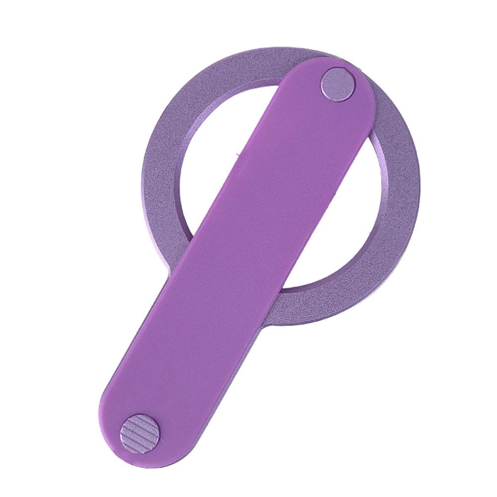 Magnetic Strap Phone Holder Desktop Ring Holder Aluminum Alloy TPU Mobile Phone Portable Anti Drop Finger Strap Holder