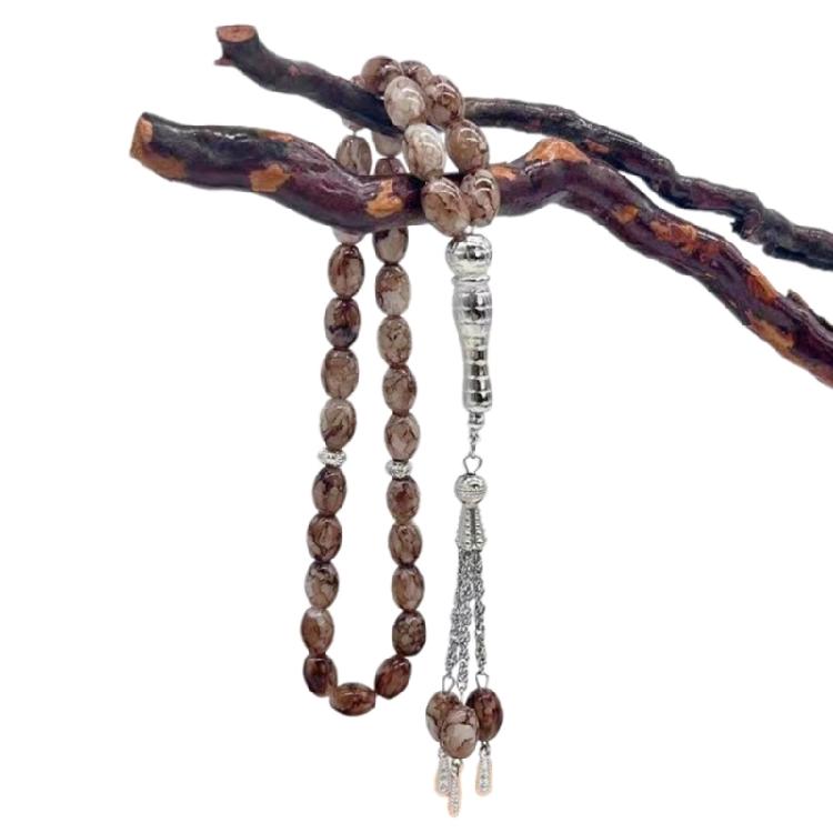Handmade Glass Bead Rosary Bracelets Cross Pendants Bracelets Catholicism Prayer