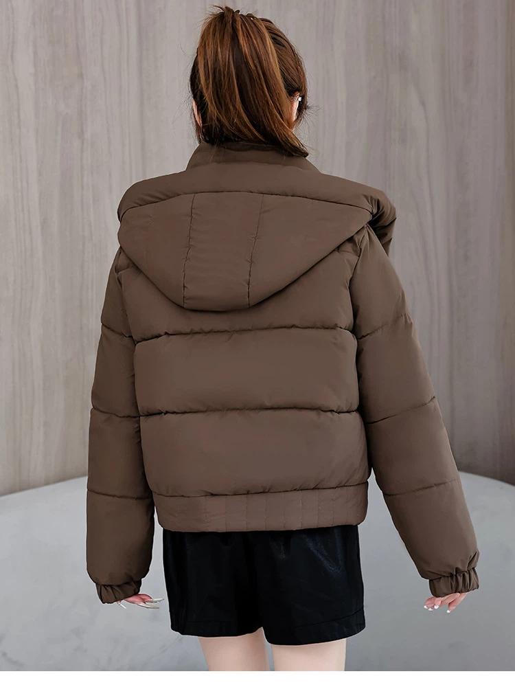 Women’s Short Hooded Windproof Thicken Warm Winter Jacket