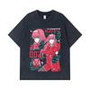 275 GSM Gewaschene T-Shirts 100% Baumwolle Darling in the Franxx V1 Aufdruck Unisex Schweres Baumwoll-T-Shirt