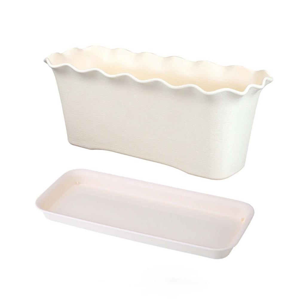 Planter Box Flower Pot Window Box Planter For Live Plants Garden Decor