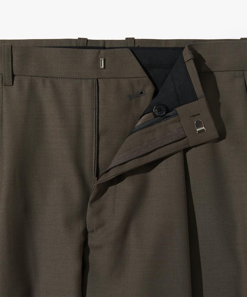 SUARE Wool Blend One-Pleat Slacks - 3 Colors
