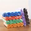 Household Colored Flat Garbage Bags for Kitchen and Bathroom - Medium Size, Disposable, New Material