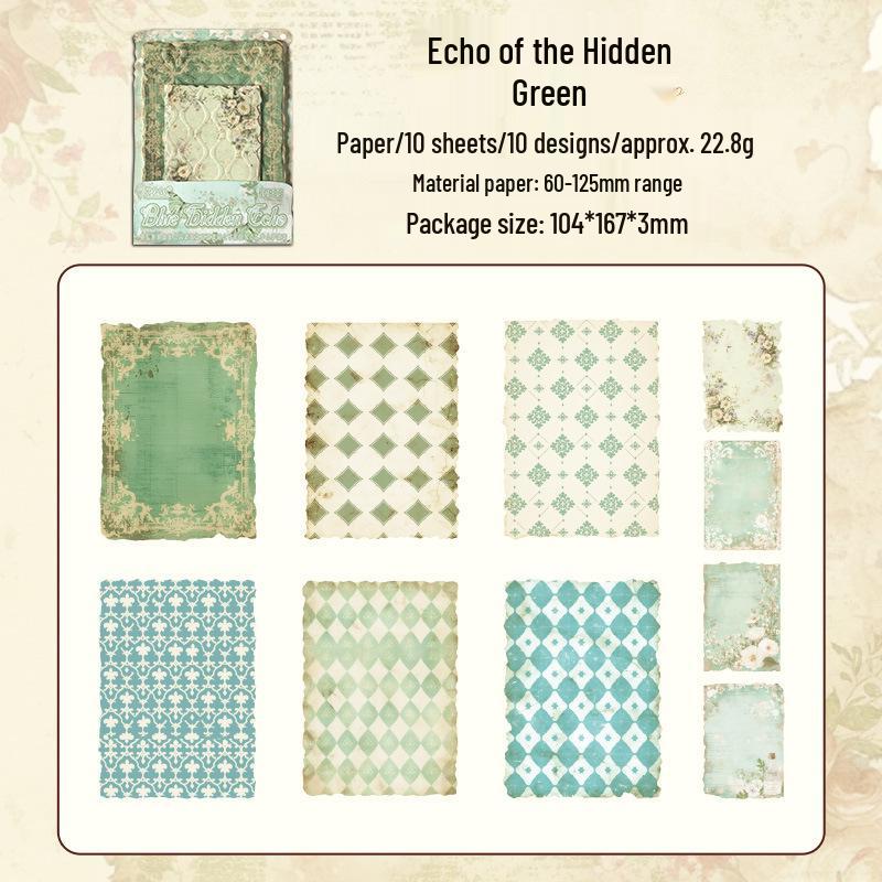 Past Dreams 3D Embossed Scenery Memo Pad for DIY Journaling