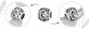 Charms Letter Q Pendant Pr 925 Bead Flower Twig Letter
