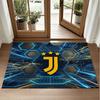 Juventus FC Design Crystal Velvet Rug Soft Decorative Mat for Bedroom Entrance
