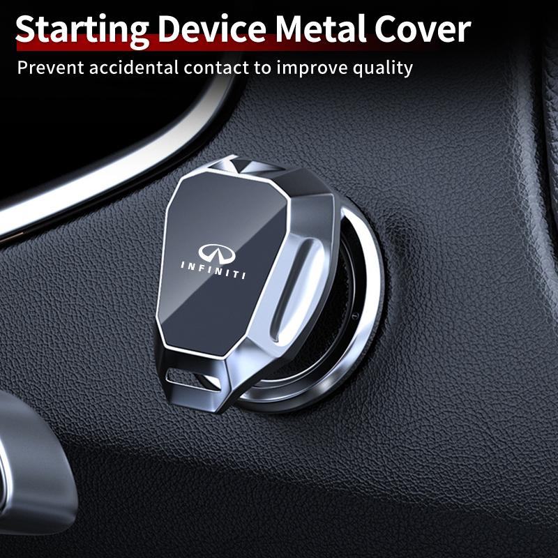 Car one click Start/Stop Button decoration mirror protection For Infiniti Q50 FX35 Q30 G37 Q70 QX70 G35 Q60 QX50 QX60 QX80 QX30 cpb5