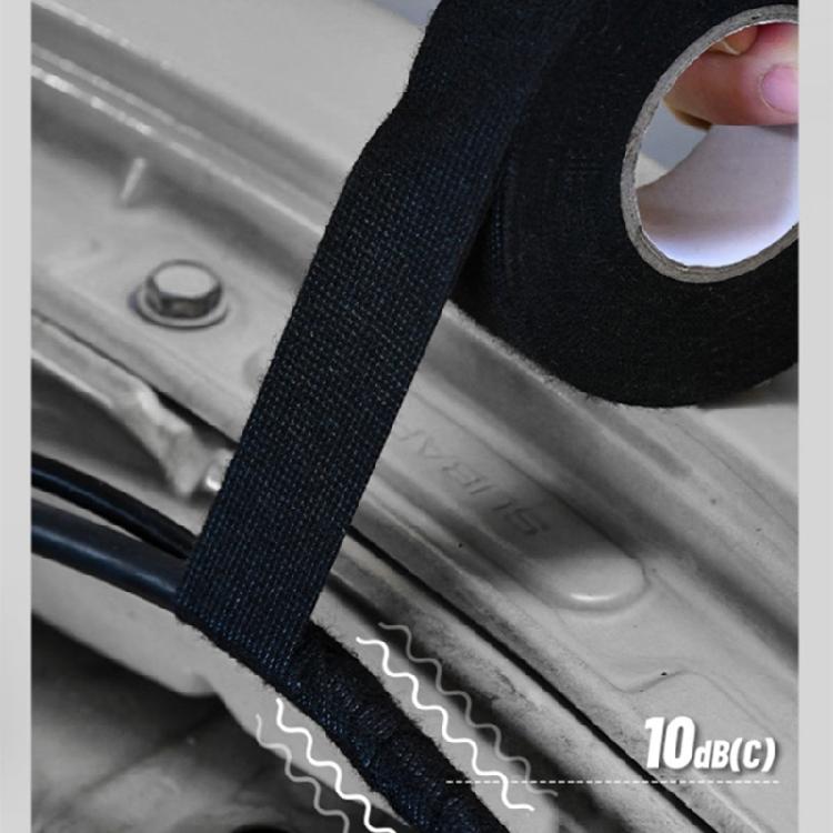 Automotive Heat Resistant Fabric Wire Harness Tape Black Cloth Electrical High Temp Tape Insulating Fabric Cloth Tape