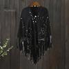 Winter Accessory Women Shawl Warm Fabric Solid Color Versatile Hollow Classic Tassels Hem Scarf Comfortable Wrap