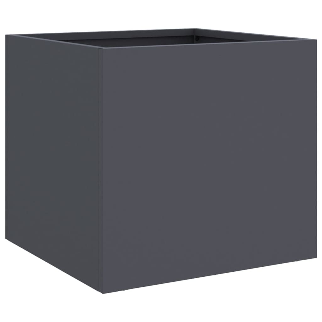 Vidaxl Donica, Antracytowa, 32X30X29 Cm, Stal