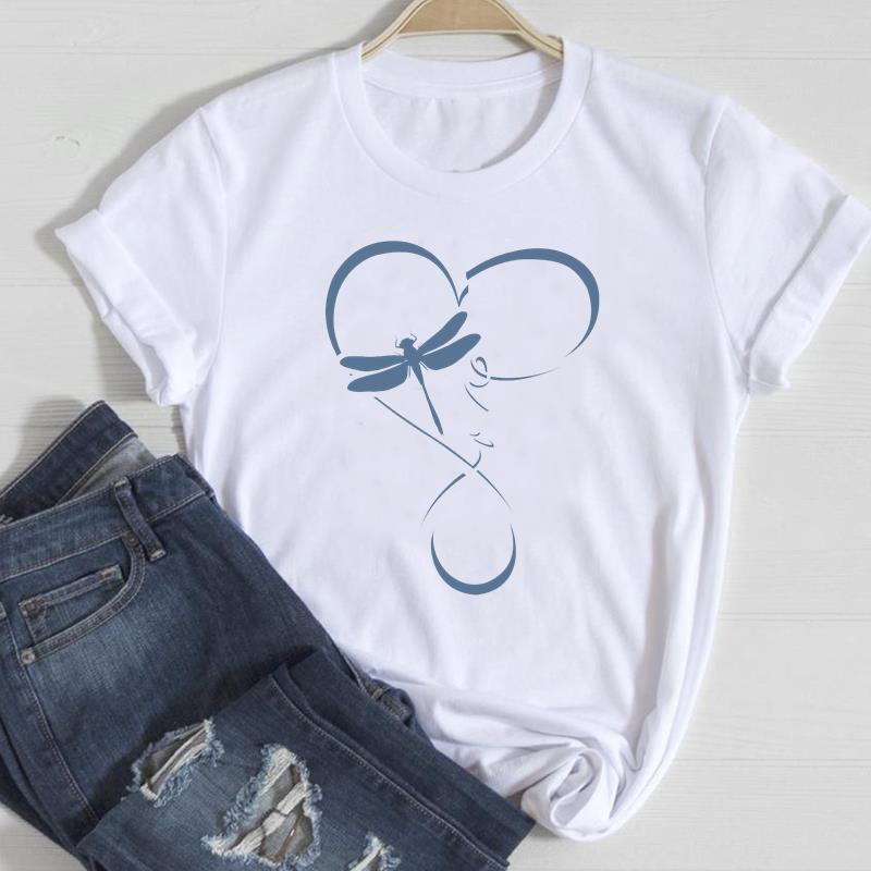 Dandelion Ins Casual Printed Europe and The United States Clothing Top Shortsleeved Tshirt Graphic T Shirts Women Clothing