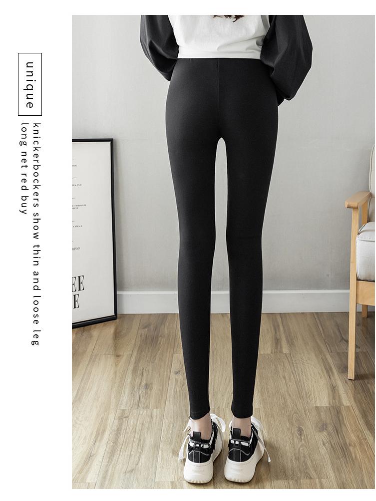 Maternity Leggings: Cotton Nine-Point Pants with Belly Support, Plus Size, Spring/Autumn Style, Plus Velvet for Pregnant Women.