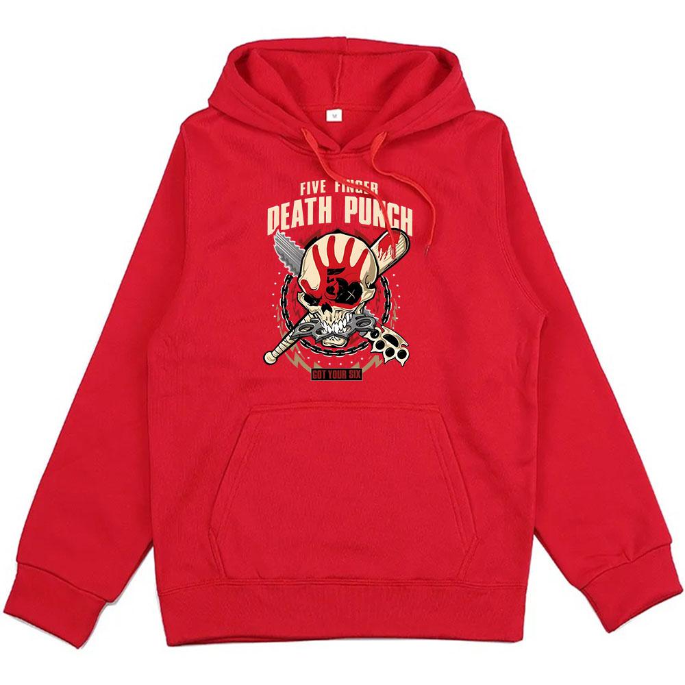 Winter Unisex Streetwear Five Finger Death Punch Hoodies Heavy Mental Style Sweatshirts Casual Men Women