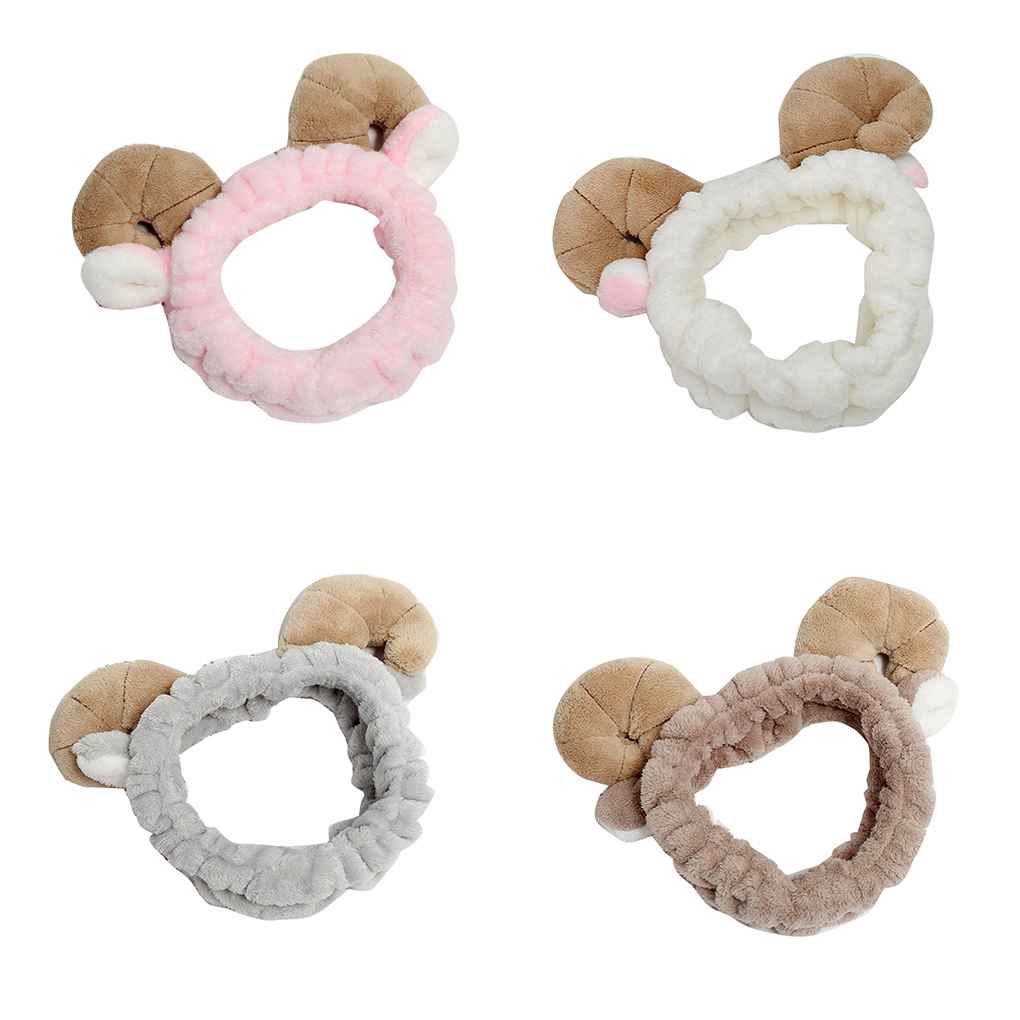 Women Cute Ears Elastic Headband Comfortable Wash Face Hair Holder Hairbands