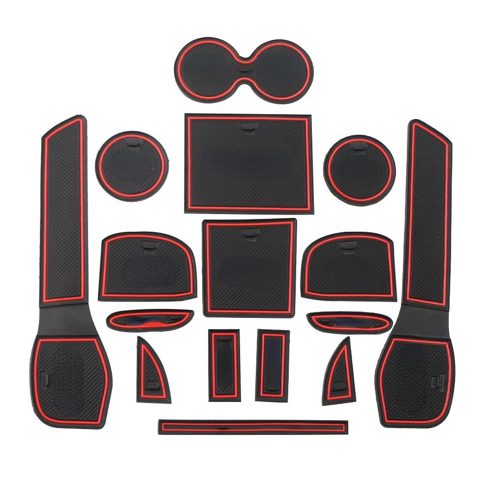 Rutschfeste Türrillenmatte für Nissan X-Trail X Trail T32 2014 2015 2016 2017 2018, Torschlitz-Pad, rutschfeste Tassenmatten