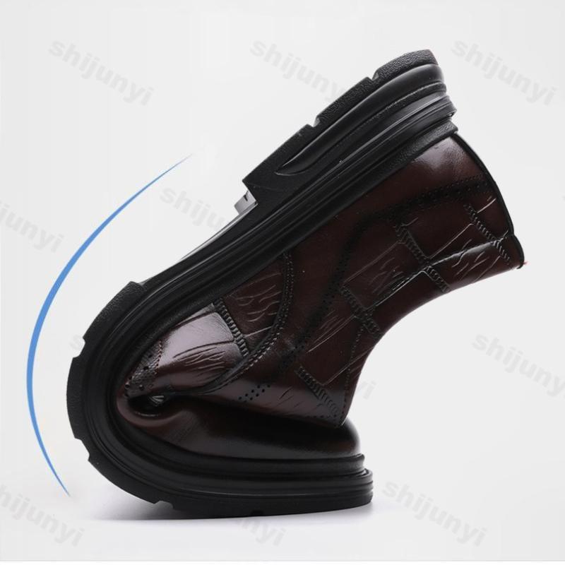 Men Shoes Leather Luxury Business Casual Shoes Men Loafers Mocassins High-quality Men Dress Shoes Spring Autumn Male Oxford