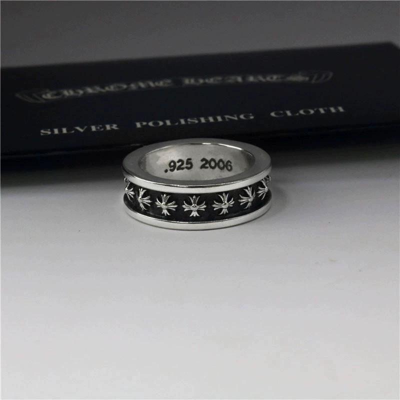 Trendy Chrome Hearts Cross Ring: Unisex Vintage Luxury with Unique Design