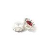 8/10/12mm Double Flower Water Diamond Crystal Flat Back Glass Sewing Garment Shoe Bag Nail Art Multi-color