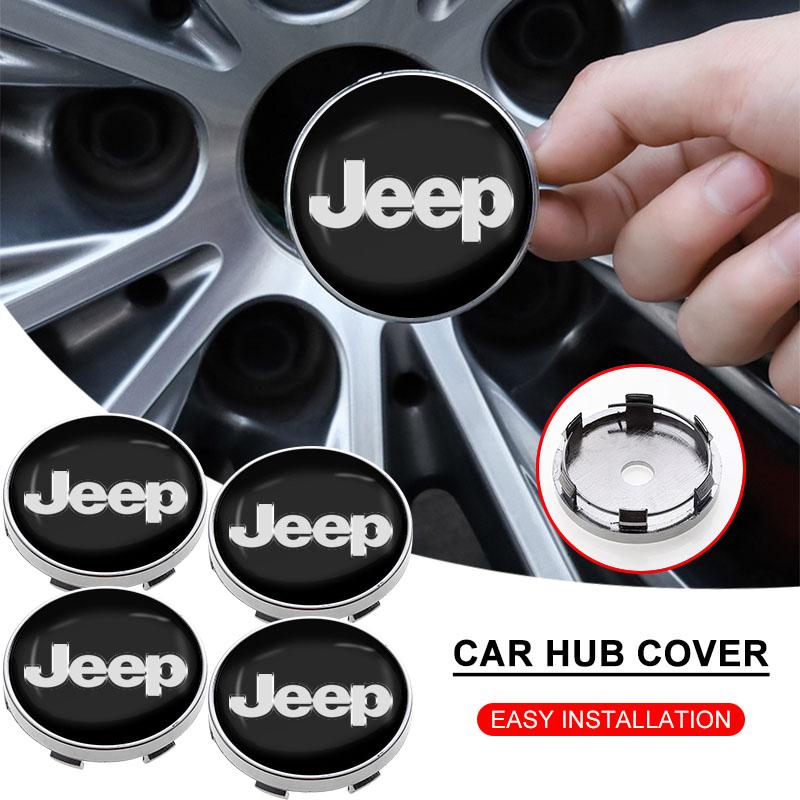 Car Rim Cover Decal Tire Wheel Center Hub Cap Sticker Emblem Decal For Jeep Grand Cherokee WK2 2011-2019 Wrangler YJ TJ JK JL