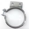 5" Chorme Mount Bracket Clamp for Peterbilt Exhaust Stack 379 359 1987-1993 Silver Replaces# 10294