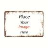Rectangular Custom Logo Tin Sign Vintage Iron Painting Personalized Custom Photo Wall Art Metal Plate Retro Waterproof