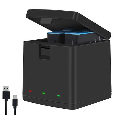 Camera Battery Charging Box Multiple Protections Fire Retardant TYPE C 3 Way Battery Charger for