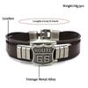 Trendy American Route 66 Printed Pattern Bracelet Men's Bracelet Metal Multilayer Leather Bracelet Accessories New Party Zircon