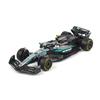 Bburago 1:64 Mercedes-AMG 2025 F1 W16 #63 George Russell #12 Kimi Antonelli Alloy Car Model Collectible Toys Latest Model