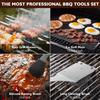 BBQ Tool Set, Portable Oxford Bag, Grilling Utensils, Stainless Steel Grill, Spatula Brush, Outdoor Barbecue Accessories