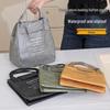 Tyvek Kraft Paper Insulated Lunch Bag - Waterproof, Aluminum Foil Bento Picnic Bag