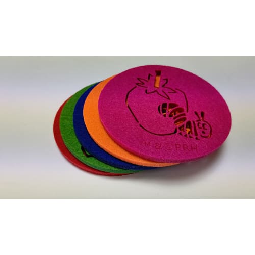 Very Hungry Caterpillar Felt Coaster Set of 5 (Fruit)