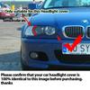 For BMW E46 Coupe Convertible 1999-2003 Pre-facelift M3 2000-2006 Car Headlight Clear Lens Headlamp Clear Cover Auto Accessories