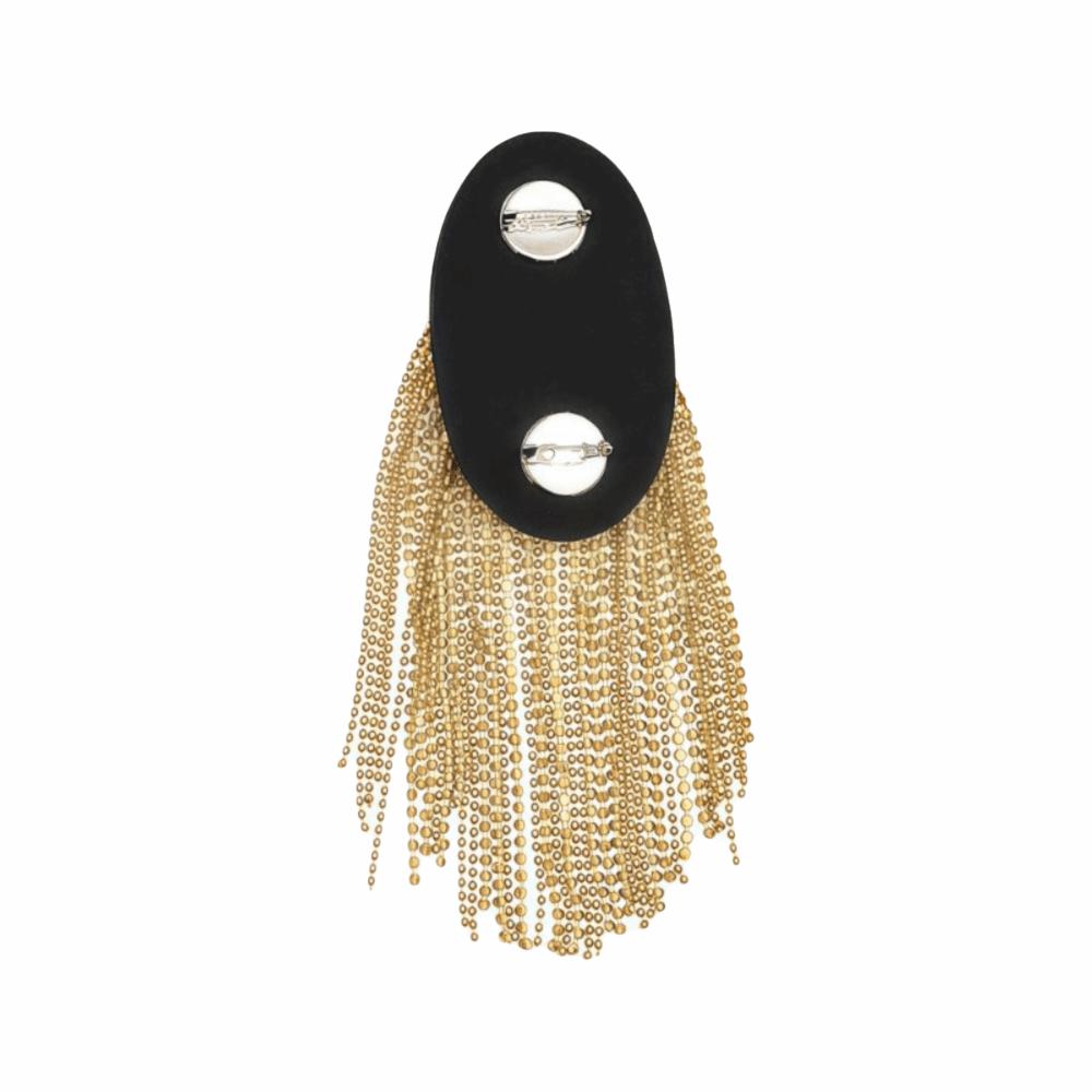 Vintage Shoulder Epaulettes Handmade Rhinestone Epaulet Fashion Tassel Shoulder Board Gifts